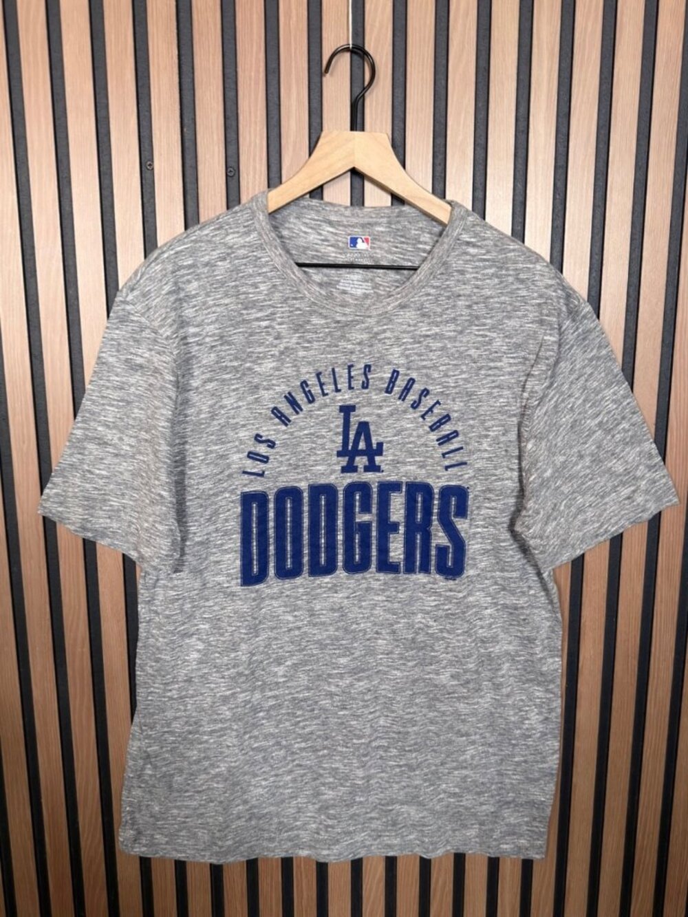 Los Angeles Dodgers T Shirt Large Great Heather MLB Baseball Short Sleeve Tee